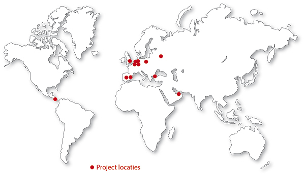 Dronevlucht project locaties nationaal en internationaal. Vliegen met drones 