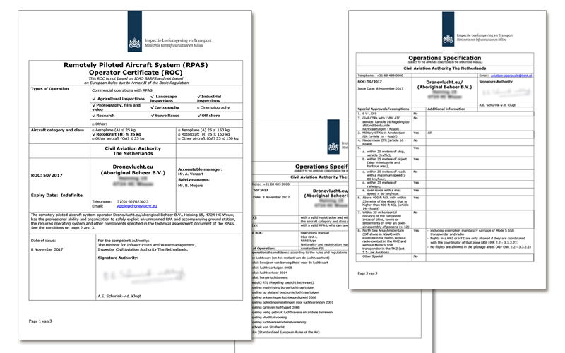 ROC Gecertificeerd (ROC Certified). drone certificaten