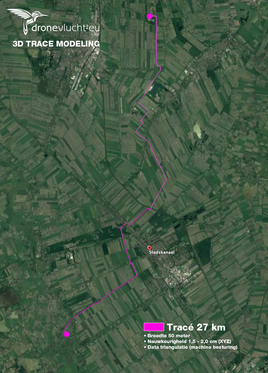 Inmeten van lange tracés. lange afstand vliegen met drones